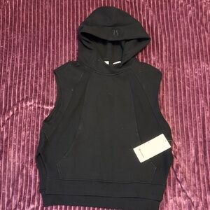 Lululemon Scuba pullover Black Sleeveless Hoodie